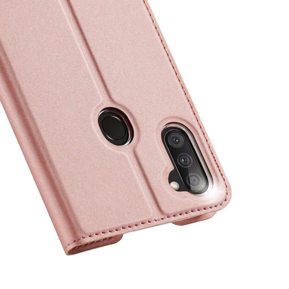 Etui zamykane z klapk� i magnesem Dux Ducis Skin Pro r�owy Samsung Galaxy A11 / 6