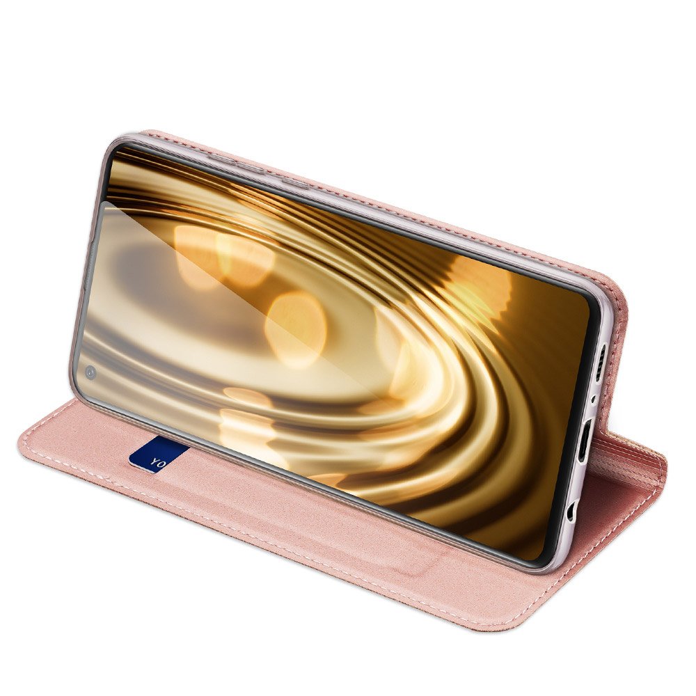 Etui zamykane z klapk i magnesem Dux Ducis Skin Pro rowy Samsung Galaxy A21s / 6
