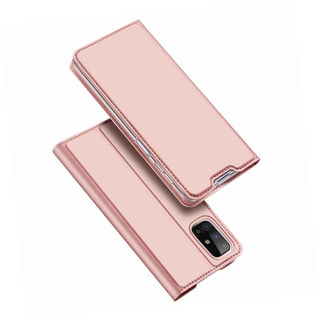 Etui zamykane z klapk� i magnesem Dux Ducis Skin Pro r�owy Samsung Galaxy M31s