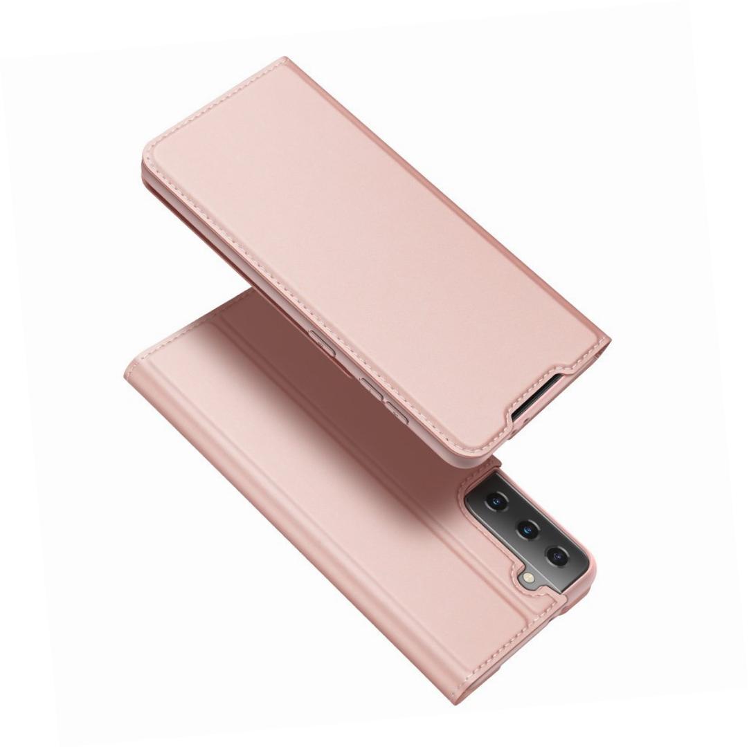 Etui zamykane z klapk� i magnesem Dux Ducis Skin Pro r�owy Samsung Galaxy S21 Ultra 5G