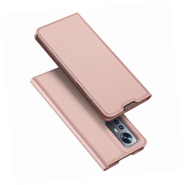 Etui zamykane z klapk� i magnesem Dux Ducis Skin Pro r�owy Xiaomi 12X