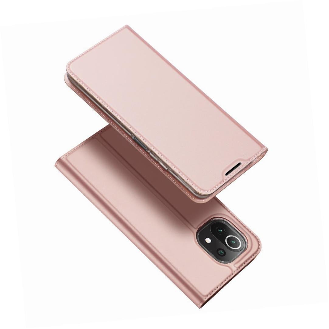 Etui zamykane z klapk� i magnesem Dux Ducis Skin Pro r�owy Xiaomi Mi 11 Lite 5G
