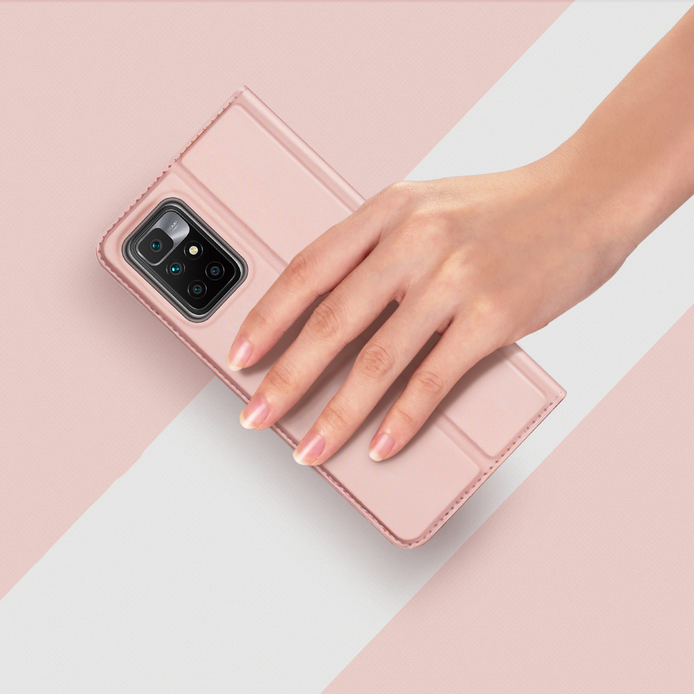 Etui zamykane z klapką i magnesem Dux Ducis Skin Pro różowy Xiaomi Redmi 10 / 12 Etui zamykane z klapką i magnesem Dux Ducis Skin Pro różowy Xiaomi Redmi 10 / 12
