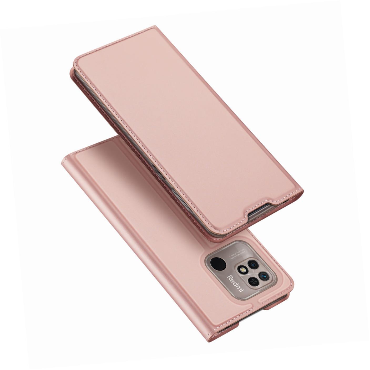 Etui zamykane z klapk� i magnesem Dux Ducis Skin Pro r�owy Xiaomi Redmi 10C