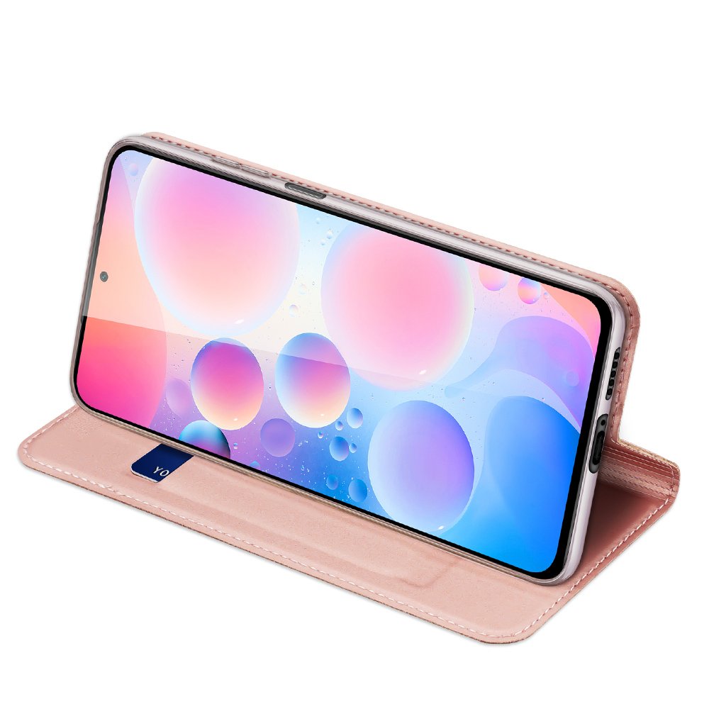 Etui zamykane z klapk� i magnesem Dux Ducis Skin Pro r�owy Xiaomi Redmi K40 Pro / 4