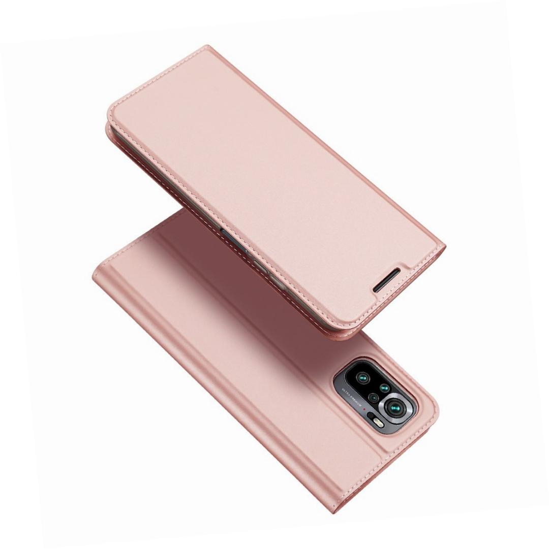Etui zamykane z klapk� i magnesem Dux Ducis Skin Pro r�owy Xiaomi Redmi Note 10S