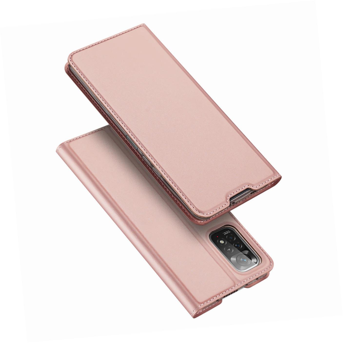 Etui zamykane z klapk� i magnesem Dux Ducis Skin Pro r�owy Xiaomi Redmi Note 11 Pro+ 5G