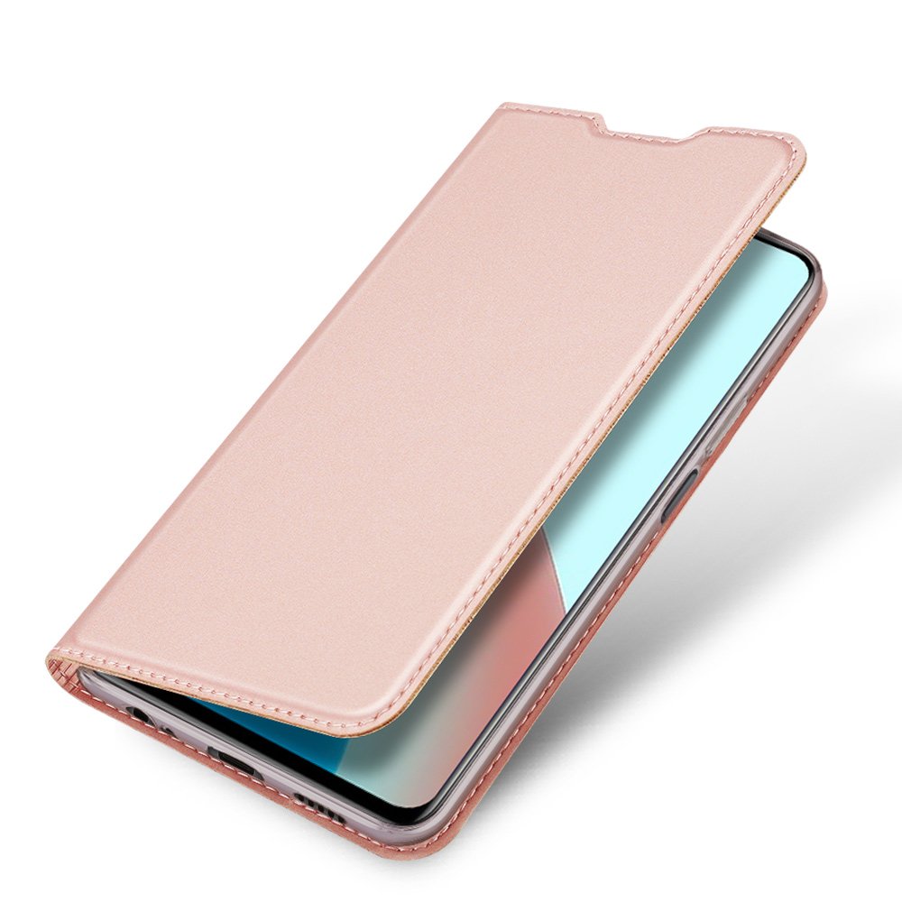 Etui zamykane z klapk� i magnesem Dux Ducis Skin Pro r�owy Xiaomi Redmi Note 9T 5G / 3