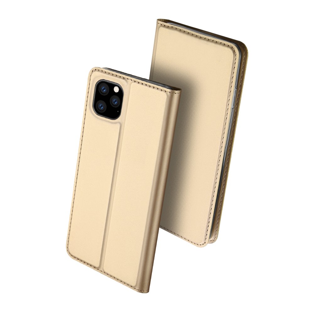 Etui zamykane z klapką i magnesem Dux Ducis Skin Pro złoty Apple iPhone 11 Pro / 2 Etui zamykane z klapką i magnesem Dux Ducis Skin Pro złoty Apple iPhone 11 Pro / 2