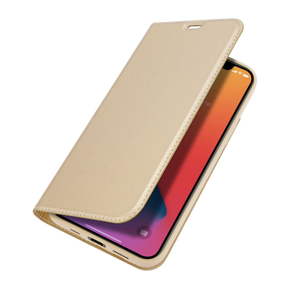 Etui zamykane z klapką i magnesem Dux Ducis Skin Pro złoty Apple iPhone 12 Pro / 4 Etui zamykane z klapką i magnesem Dux Ducis Skin Pro złoty Apple iPhone 12 Pro / 4