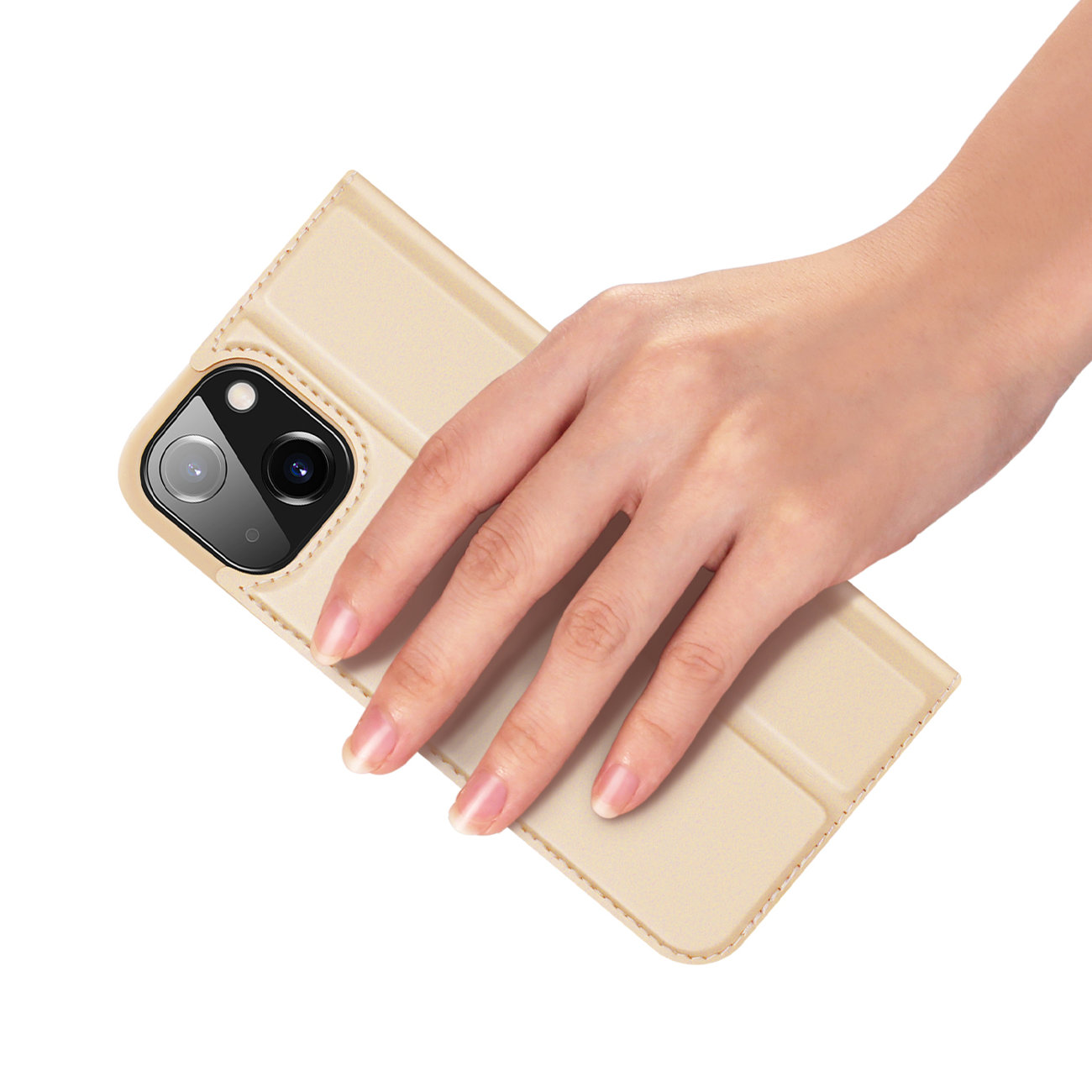 Etui zamykane z klapk i magnesem Dux Ducis Skin Pro zoty Apple iPhone 13 / 6