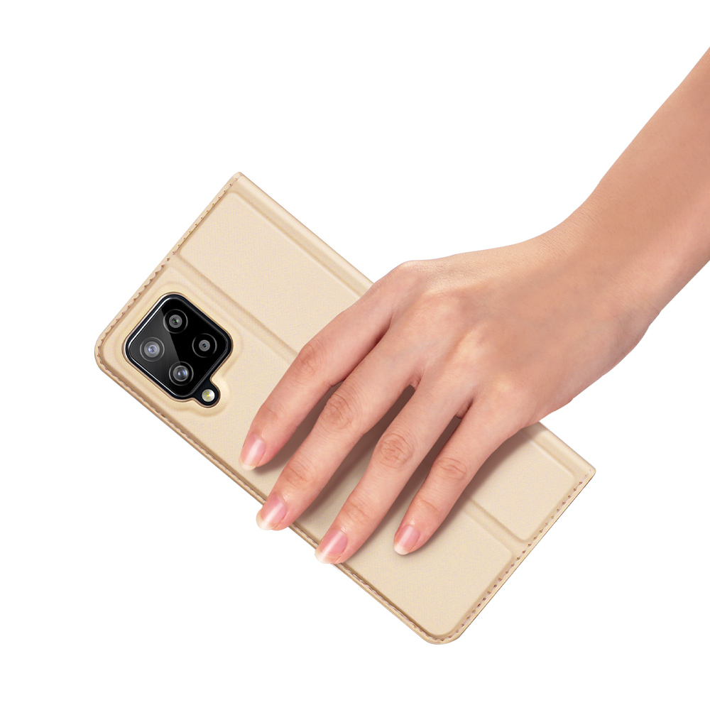 Etui zamykane z klapk� i magnesem Dux Ducis Skin Pro z�oty Samsung A22 4G / 7