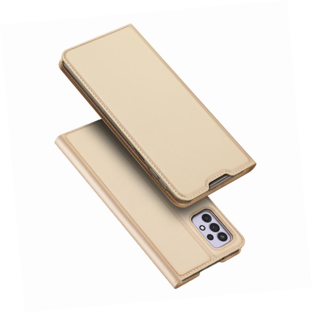 Etui zamykane z klapką i magnesem Dux Ducis Skin Pro złoty Samsung Galaxy A33 5G Etui zamykane z klapką i magnesem Dux Ducis Skin Pro złoty Samsung Galaxy A33 5G