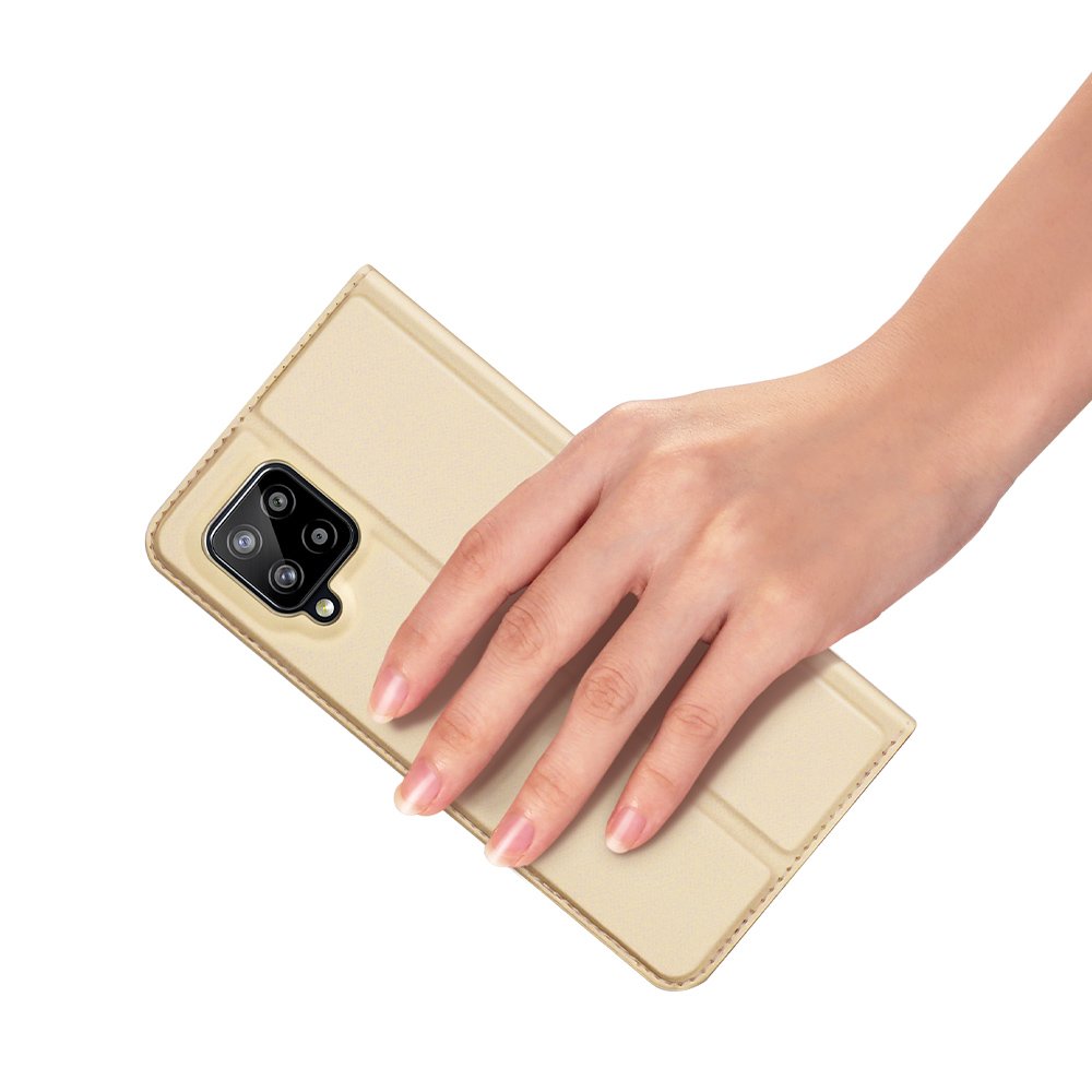 Etui zamykane z klapk i magnesem Dux Ducis Skin Pro zoty Samsung Galaxy A42 5G / 7