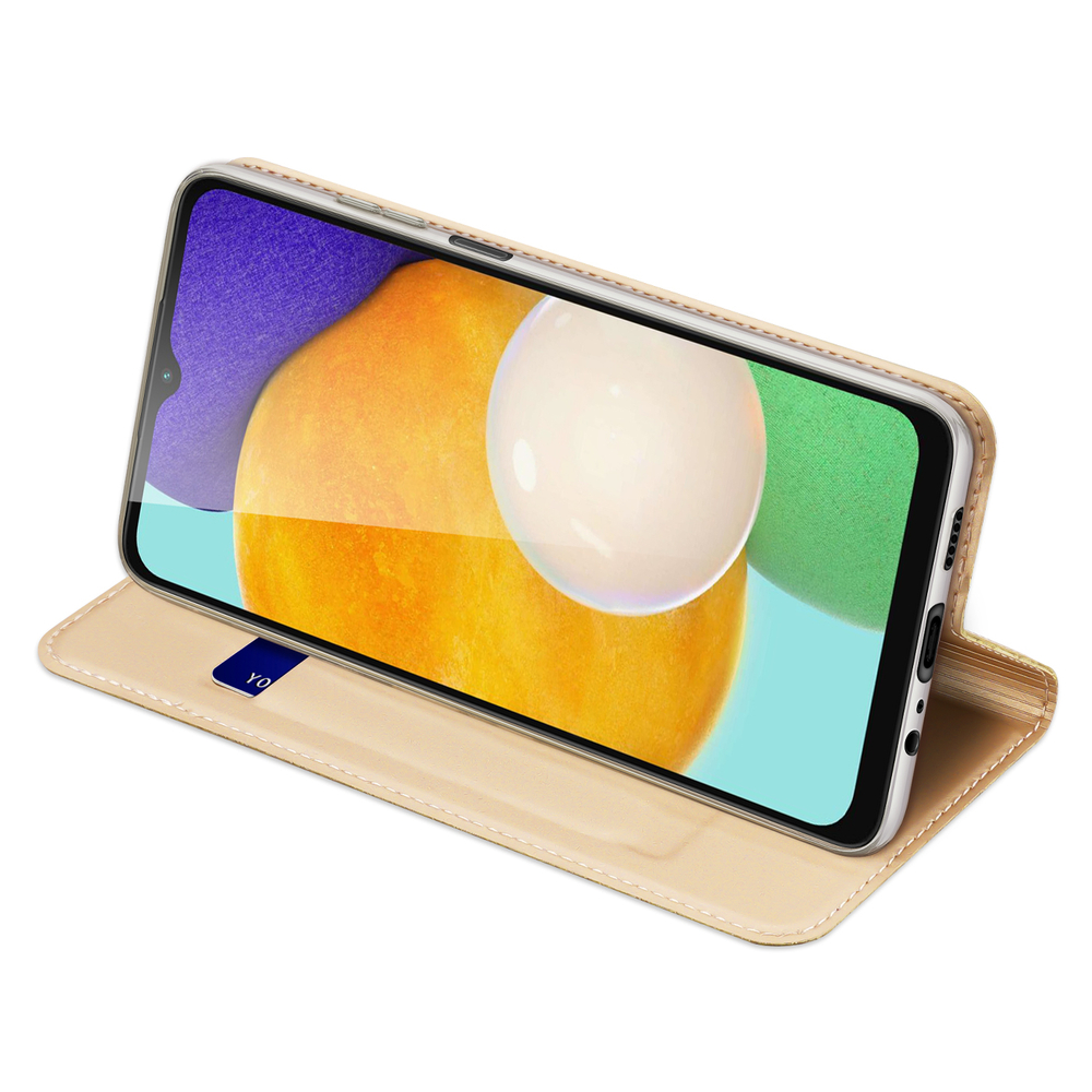 Etui zamykane z klapk� i magnesem Dux Ducis Skin Pro z�oty Samsung Galaxy A13 5G / 6