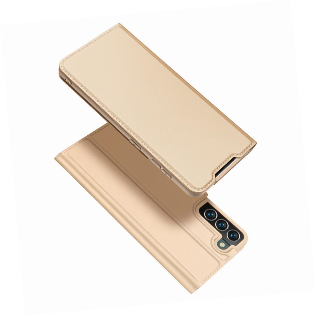 Etui zamykane z klapką i magnesem Dux Ducis Skin Pro złoty Samsung Galaxy S22 Plus Etui zamykane z klapką i magnesem Dux Ducis Skin Pro złoty Samsung Galaxy S22 Plus