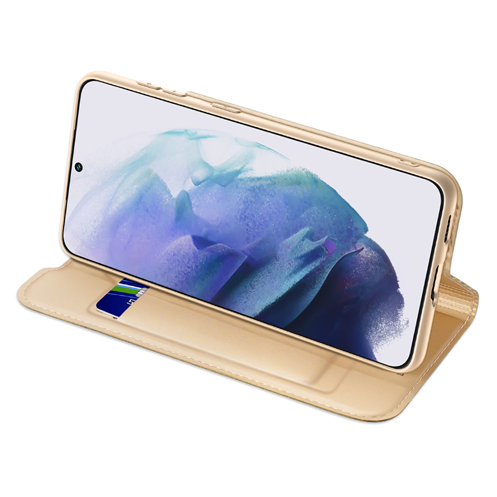 Etui zamykane z klapką i magnesem Dux Ducis Skin Pro złoty Samsung Galaxy S22 Plus / 6 Etui zamykane z klapką i magnesem Dux Ducis Skin Pro złoty Samsung Galaxy S22 Plus / 6