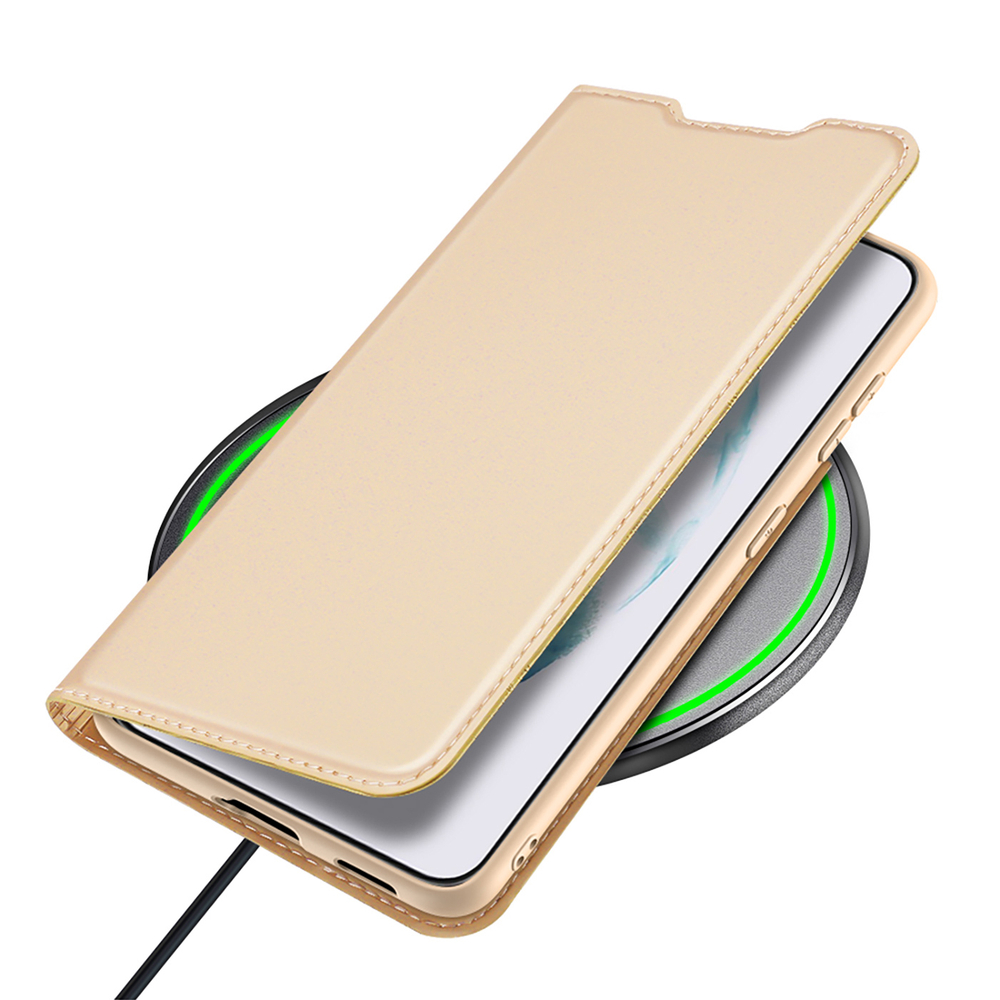 Etui zamykane z klapką i magnesem Dux Ducis Skin Pro złoty Samsung Galaxy S22 Plus / 7 Etui zamykane z klapką i magnesem Dux Ducis Skin Pro złoty Samsung Galaxy S22 Plus / 7