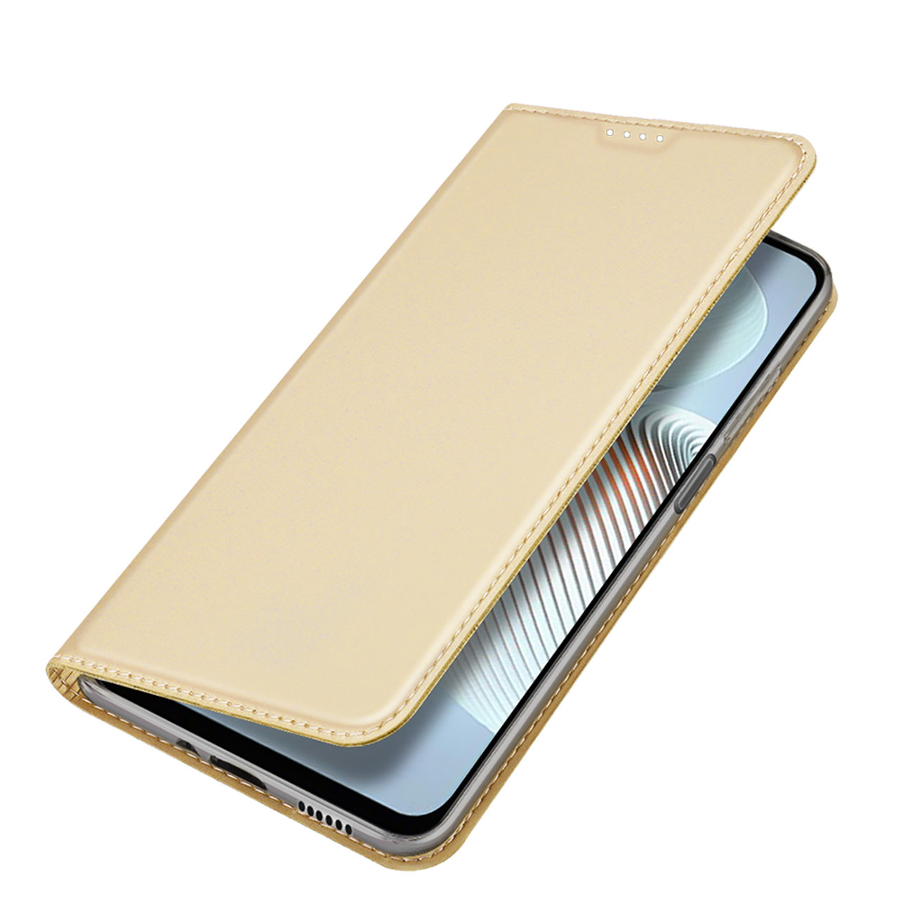 Etui zamykane z klapk� i magnesem Dux Ducis Skin Pro z�oty Xiaomi Redmi 10 5G / 4