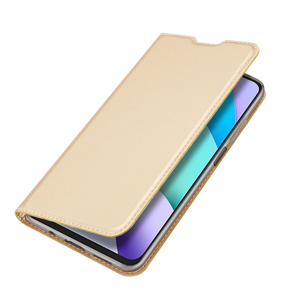 Etui zamykane z klapką i magnesem Dux Ducis Skin Pro złoty Xiaomi Redmi 10 / 4 Etui zamykane z klapką i magnesem Dux Ducis Skin Pro złoty Xiaomi Redmi 10 / 4