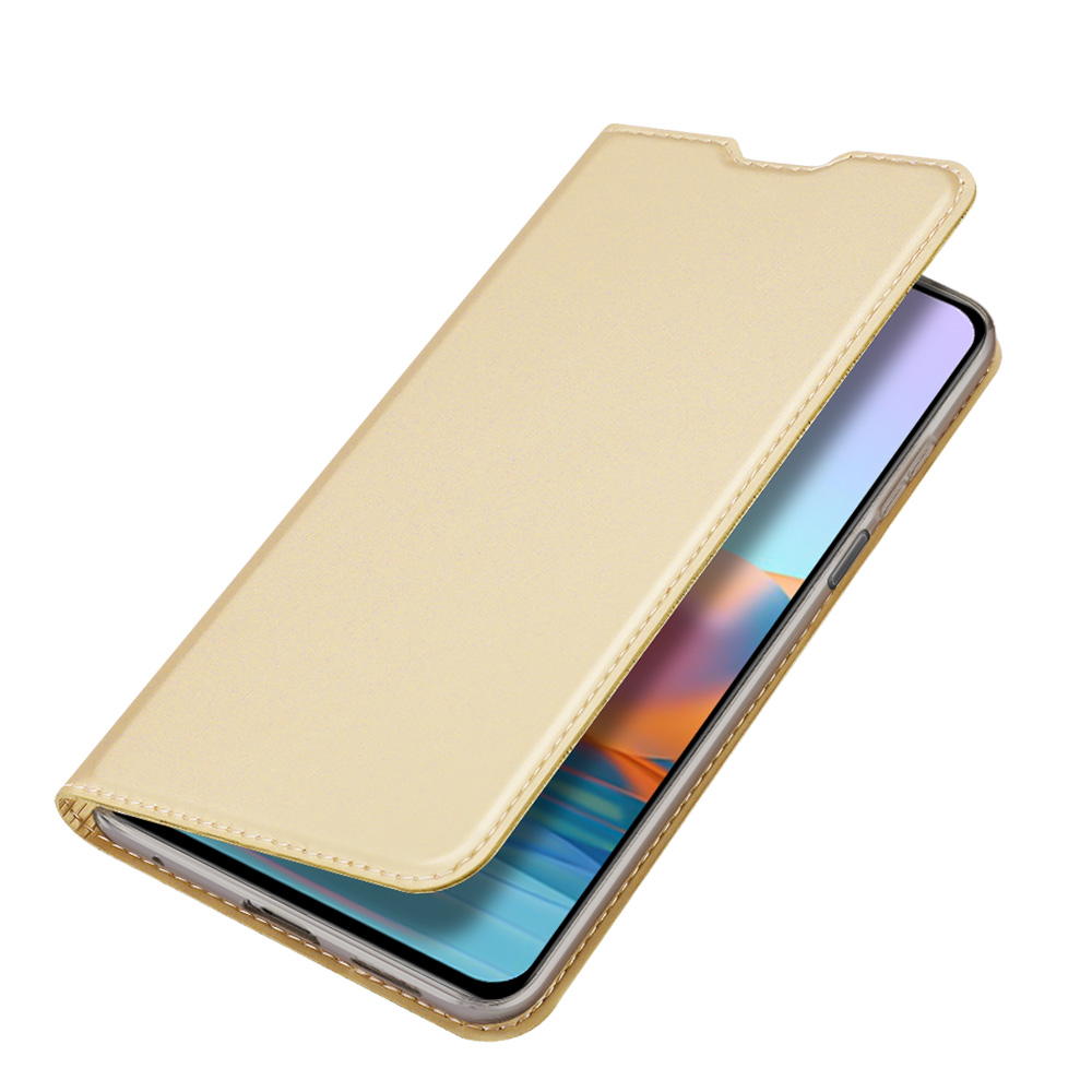 Etui zamykane z klapk� i magnesem Dux Ducis Skin Pro z�oty Xiaomi Redmi Note 10 Pro / 4