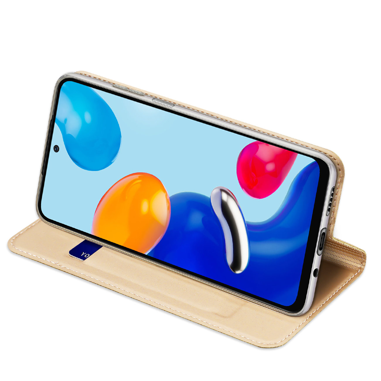 Etui zamykane z klapk� i magnesem Dux Ducis Skin Pro z�oty Xiaomi Redmi Note 11S / 4