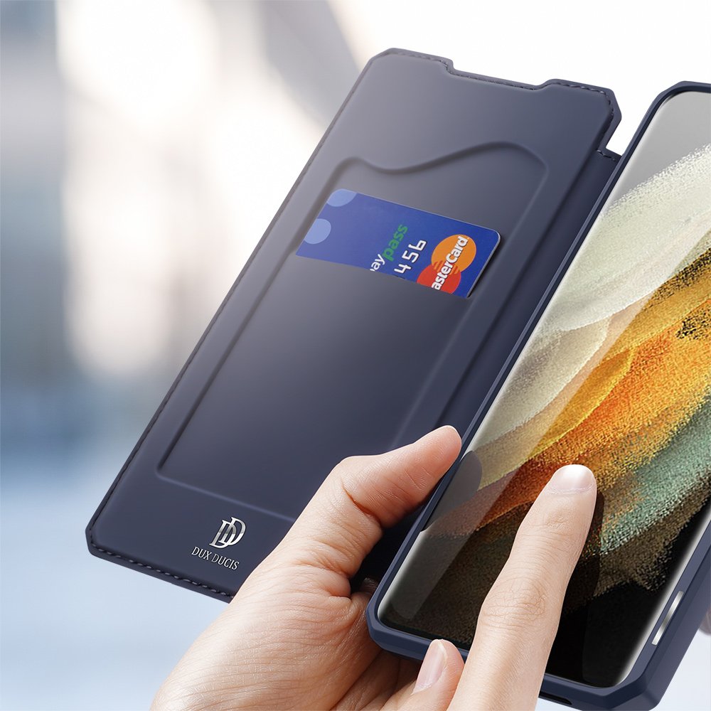 Pokrowiec Dux Ducis Skin X niebieski Samsung Galaxy S21 Ultra 5G / 3