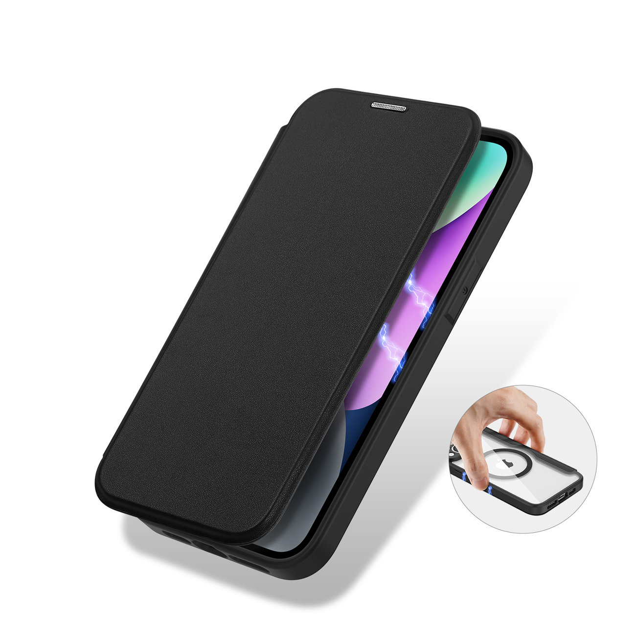 Pokrowiec Dux Ducis Skin X Pro czarny Apple iPhone 14 / 8