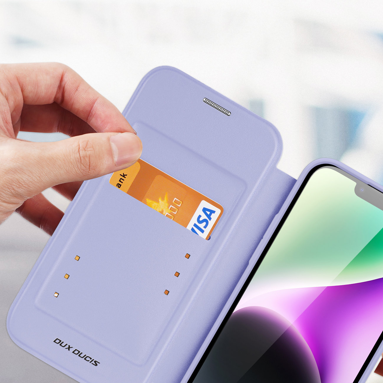 Pokrowiec Dux Ducis Skin X Pro fioletowy Apple iPhone 14 / 10