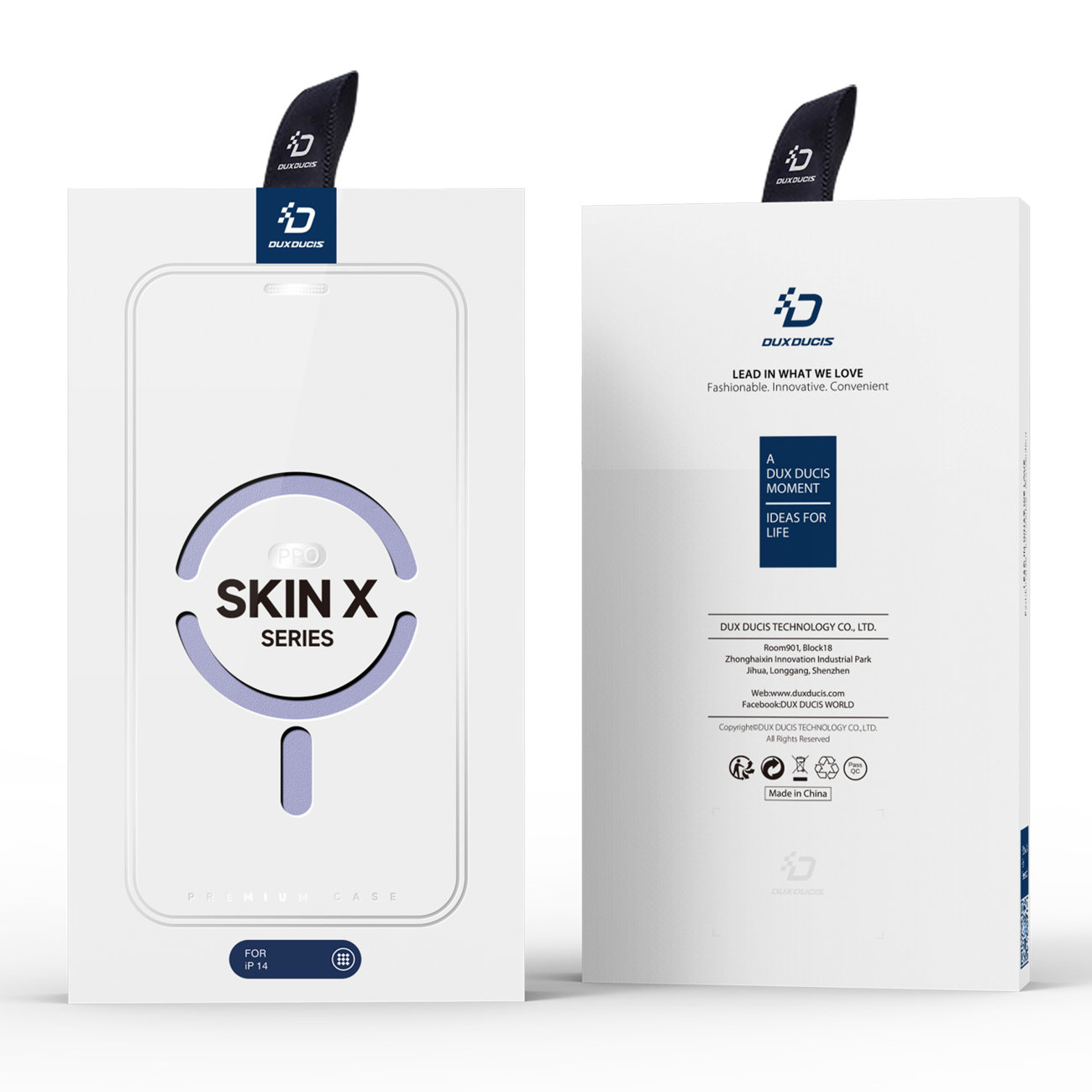 Pokrowiec Dux Ducis Skin X Pro fioletowy Apple iPhone 14 / 5