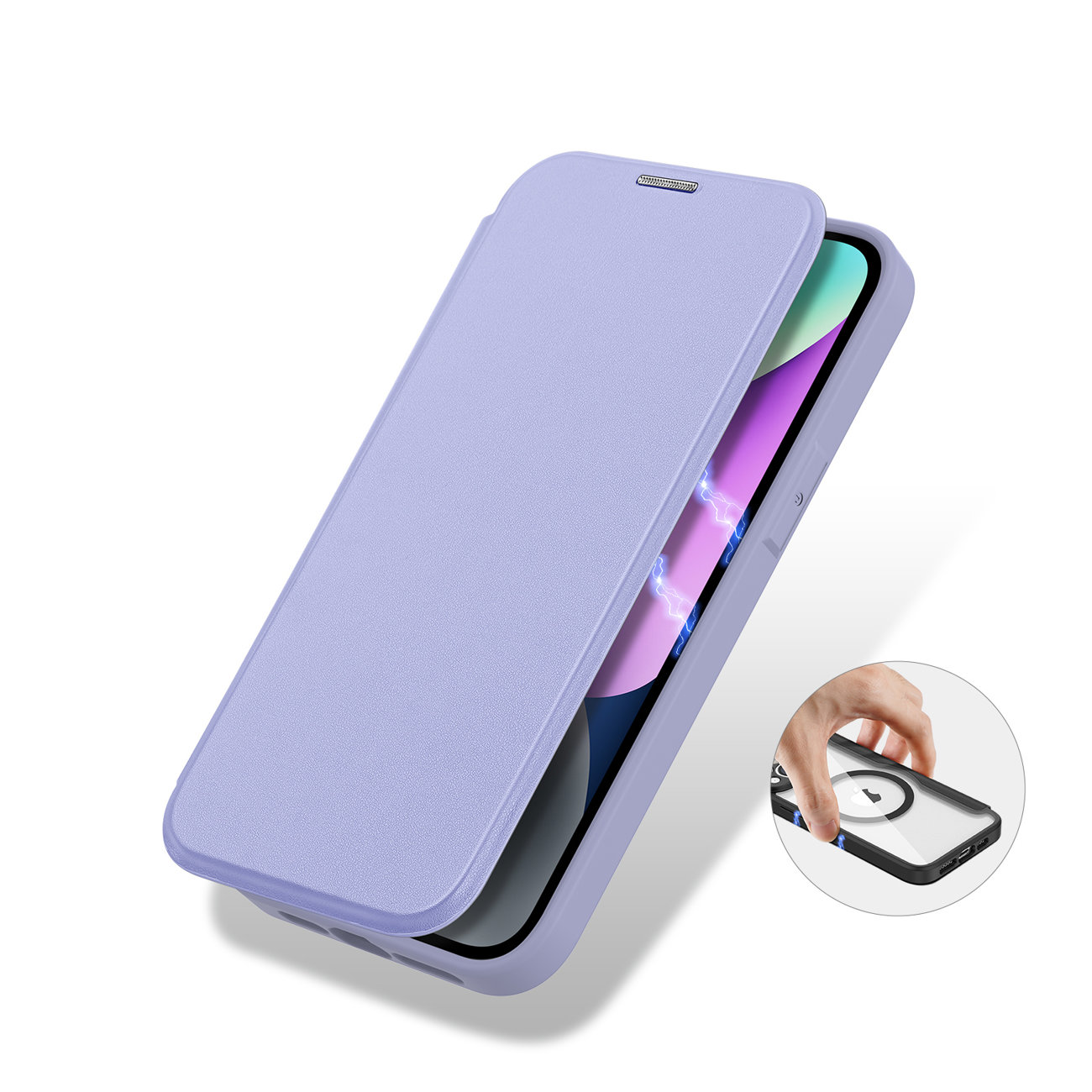 Pokrowiec Dux Ducis Skin X Pro fioletowy Apple iPhone 14 / 8