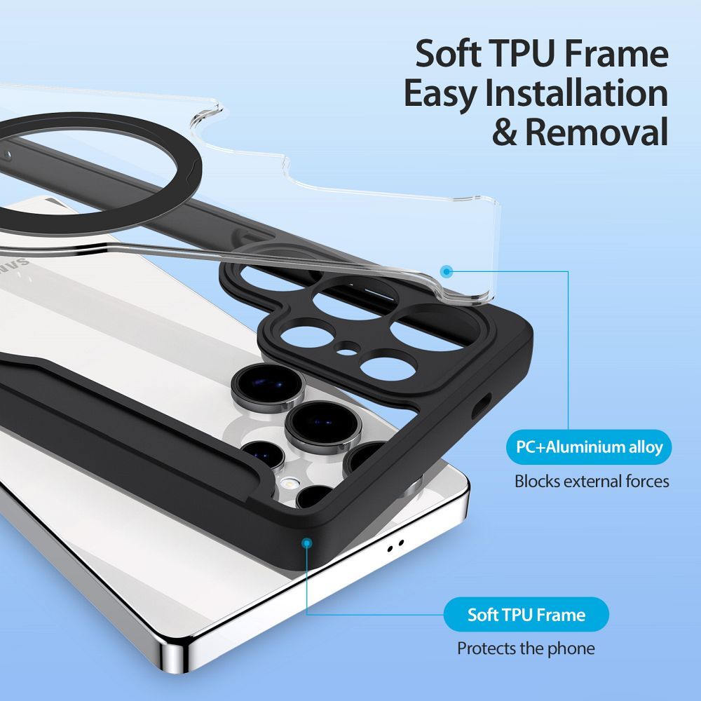 Pokrowiec Dux Ducis Skin X Pro MagSafe czarny Samsung Galaxy S25 Ultra / 2