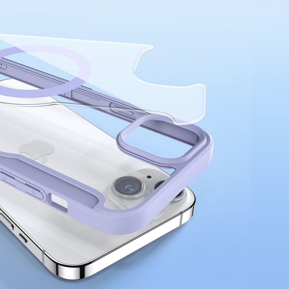 Pokrowiec Dux Ducis Skin X Pro MagSafe fioletowy Apple iPhone 15 / 10