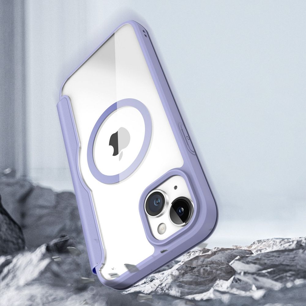 Pokrowiec Dux Ducis Skin X Pro MagSafe fioletowy Apple iPhone 15 / 11