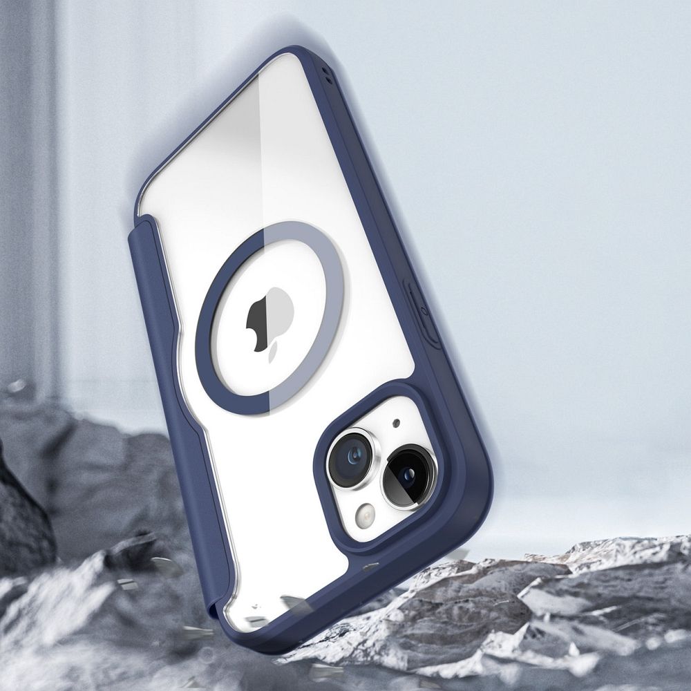 Pokrowiec Dux Ducis Skin X Pro MagSafe niebieski Apple iPhone 15 / 11