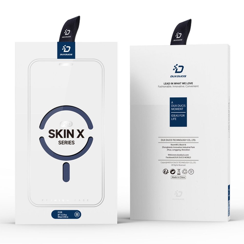 Pokrowiec Dux Ducis Skin X Pro MagSafe niebieski Apple iPhone 15 Pro Max / 12