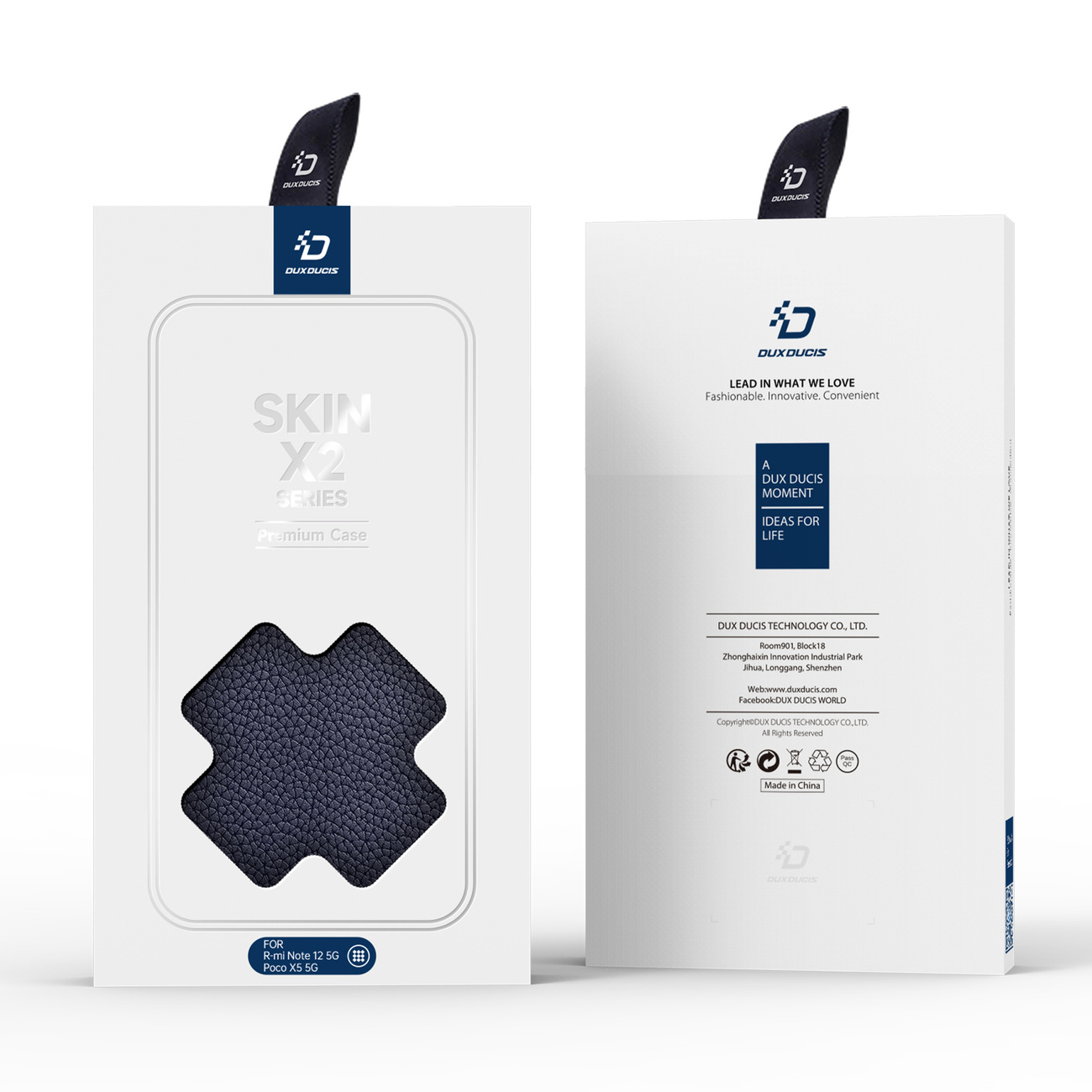 Pokrowiec Dux Ducis Skin X2 niebieski Xiaomi Redmi Note 12 5G / 5 Pokrowiec Dux Ducis Skin X2 niebieski Xiaomi Redmi Note 12 5G / 5
