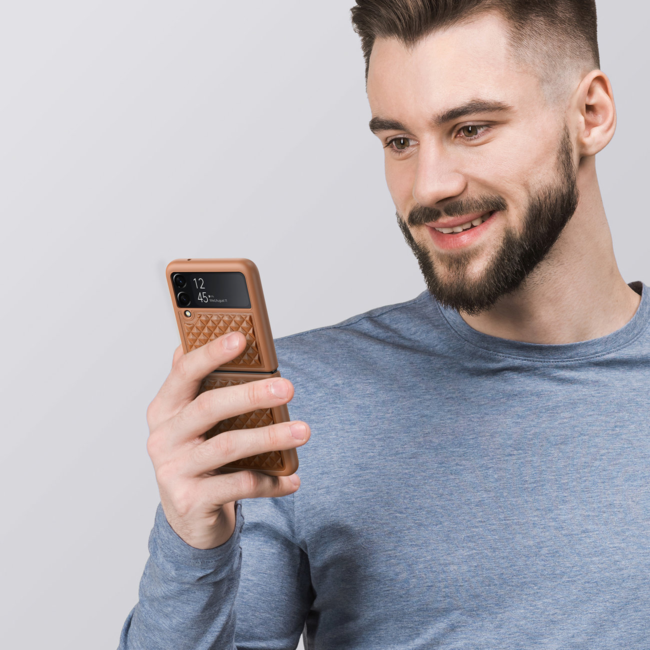 Pokrowiec Dux Ducis Venice br�zowy Samsung Galaxy Z Flip 3 / 6