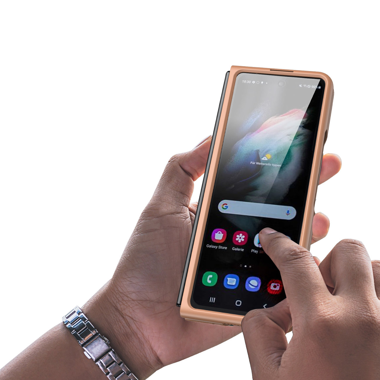 Pokrowiec Dux Ducis Venice br�zowy Samsung Galaxy Z Fold 3 / 10