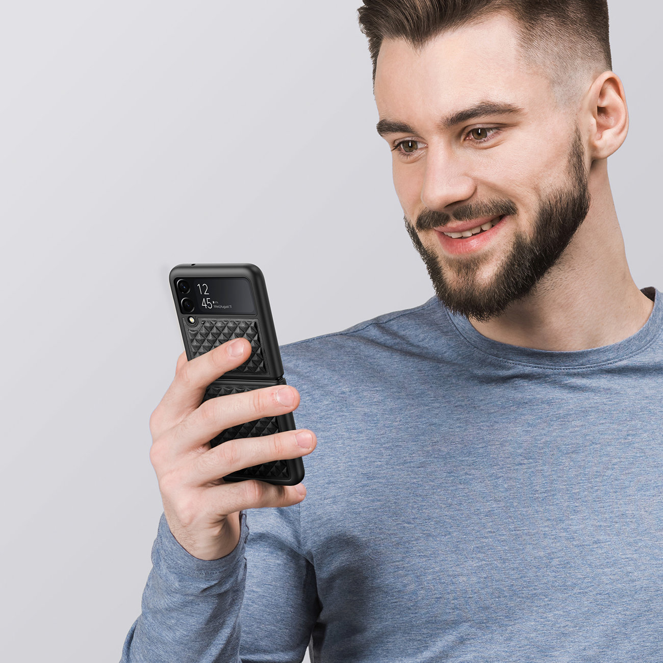 Pokrowiec Dux Ducis Venice czarny Samsung Galaxy Z Flip 3 / 6