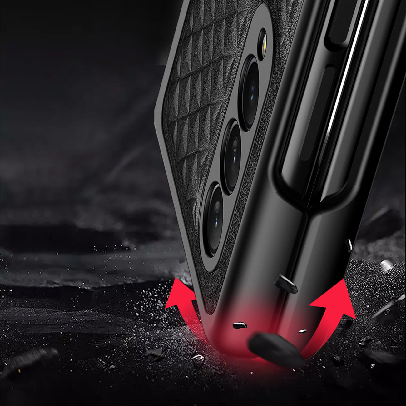 Pokrowiec Dux Ducis Venice czarny Samsung Galaxy Z Fold 3 / 8