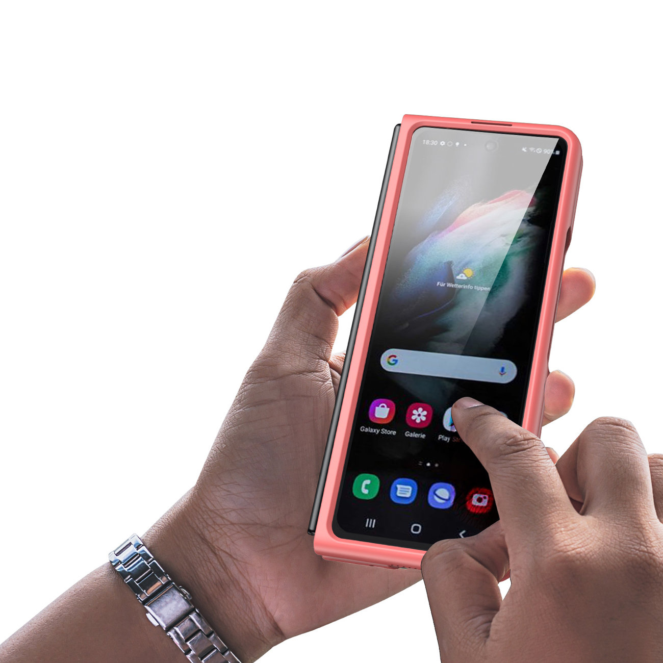 Pokrowiec Dux Ducis Venice czerwony Samsung Galaxy Z Fold 3 / 10