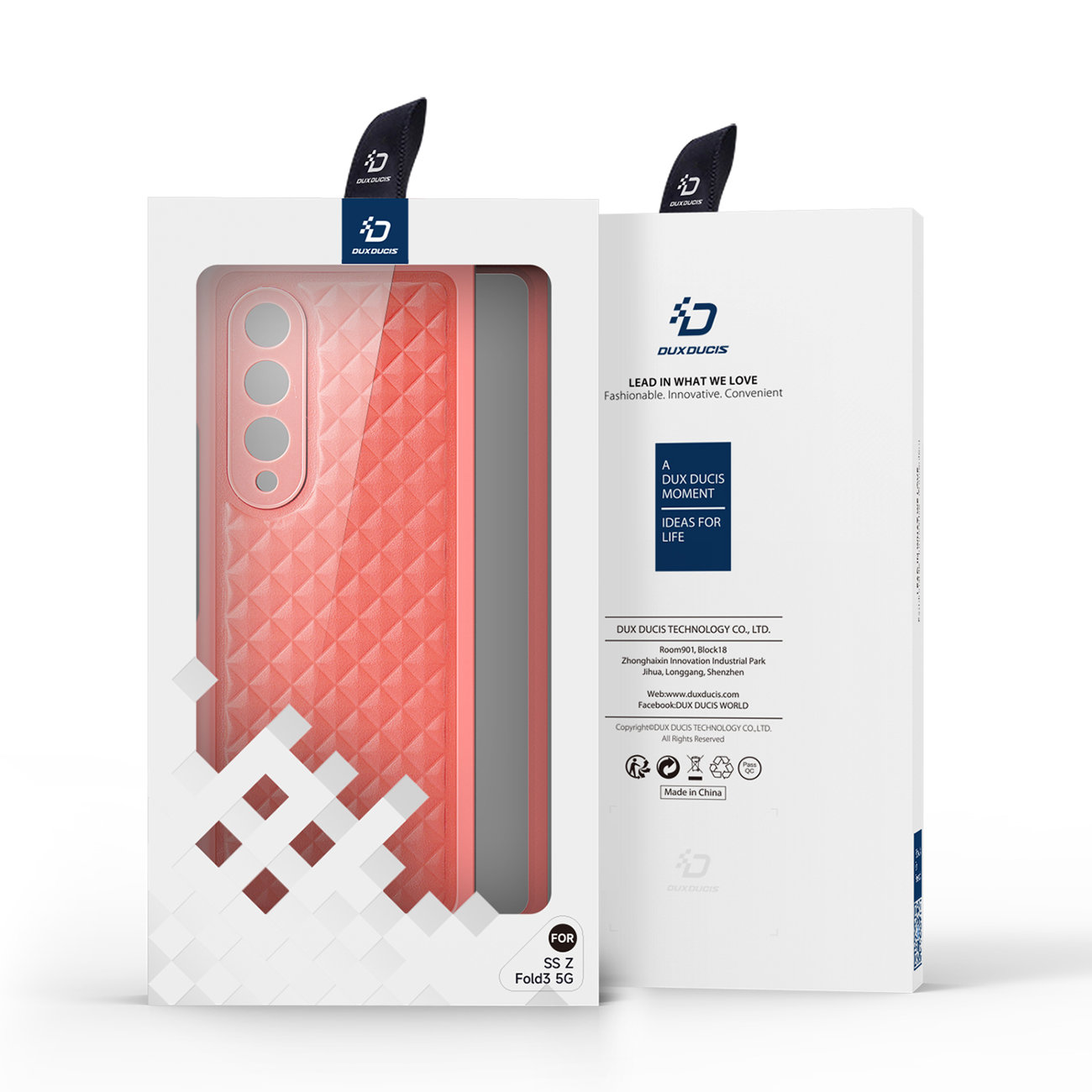 Pokrowiec Dux Ducis Venice czerwony Samsung Galaxy Z Fold 3 / 5