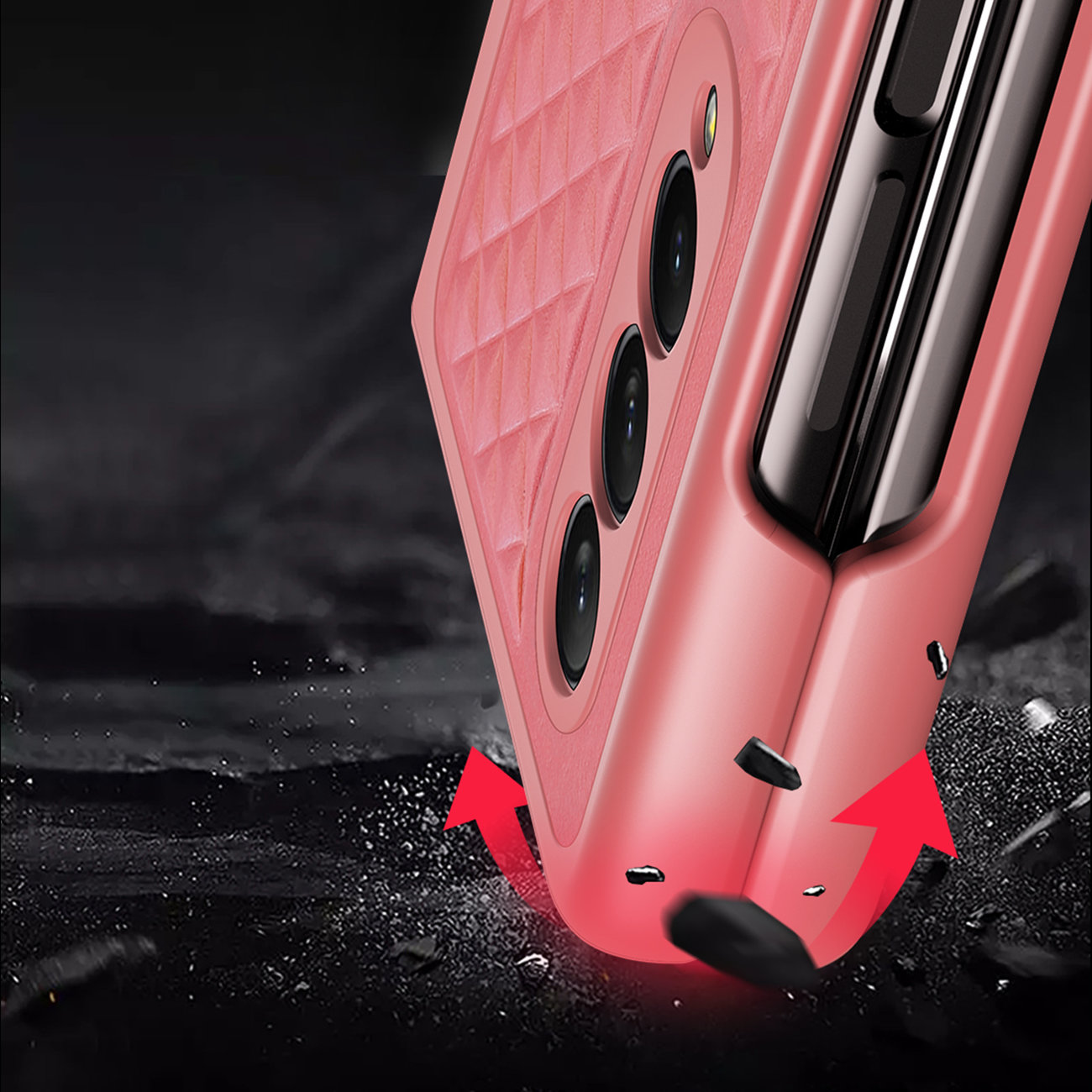 Pokrowiec Dux Ducis Venice czerwony Samsung Galaxy Z Fold 3 / 8