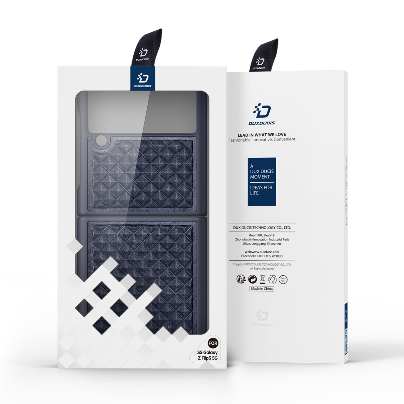 Pokrowiec Dux Ducis Venice niebieski Samsung Galaxy Z Flip 3 / 5