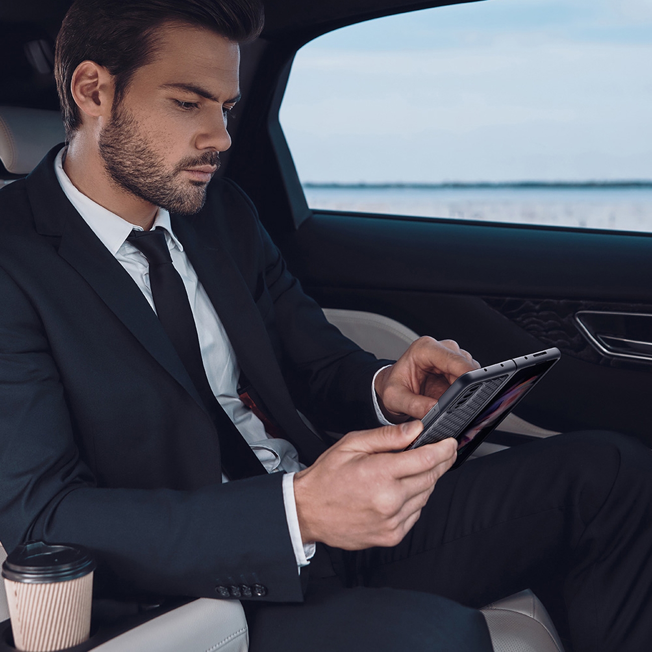 Pokrowiec Dux Ducis Venice niebieski Samsung Galaxy Z Fold 3 / 11