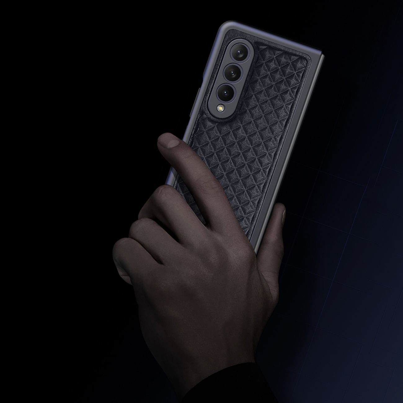 Pokrowiec Dux Ducis Venice niebieski Samsung Galaxy Z Fold 3 / 12