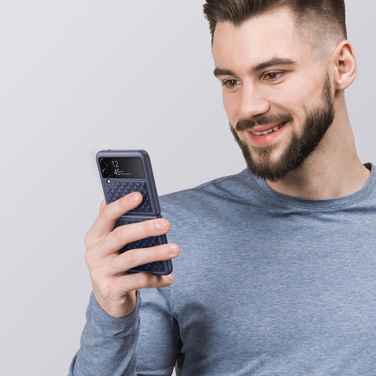 Pokrowiec Dux Ducis Venice niebieski Samsung Z Flip 4 / 4 Pokrowiec Dux Ducis Venice niebieski Samsung Z Flip 4 / 4