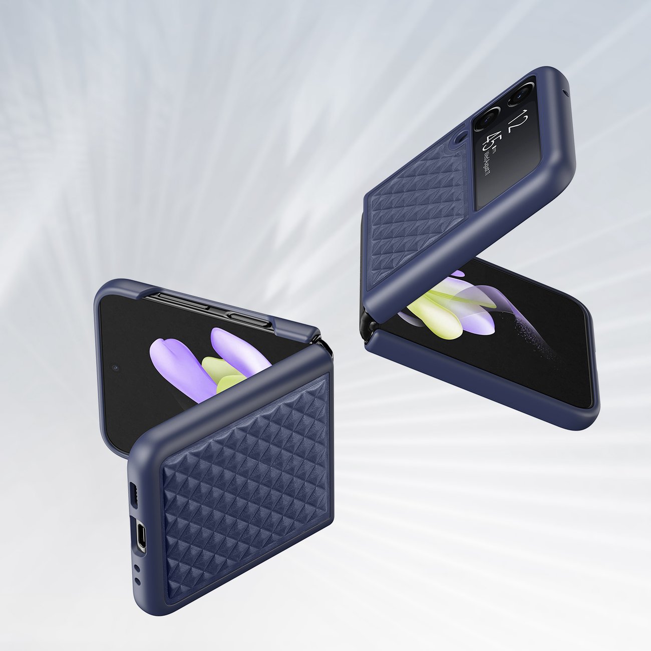 Pokrowiec Dux Ducis Venice niebieski Samsung Z Flip 4 / 6 Pokrowiec Dux Ducis Venice niebieski Samsung Z Flip 4 / 6