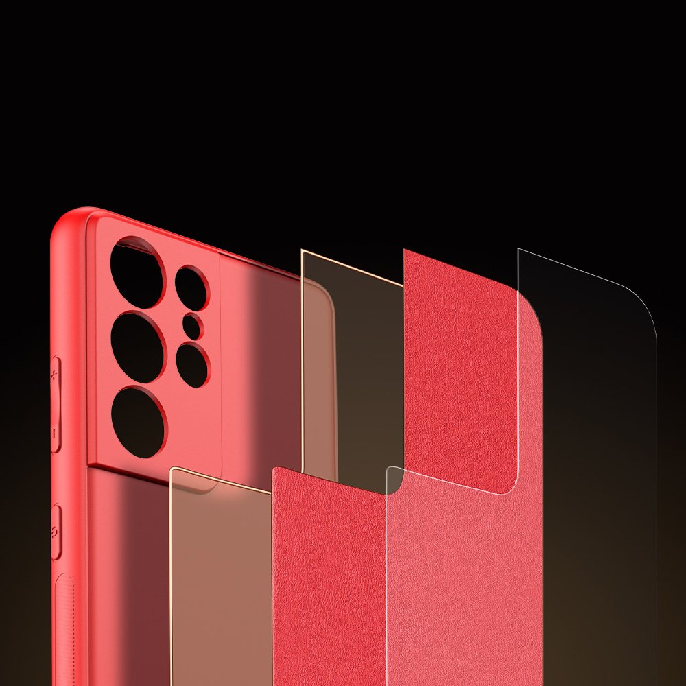 Pokrowiec Dux Ducis Yolo czerwony Samsung Galaxy S21 Ultra 5G / 10